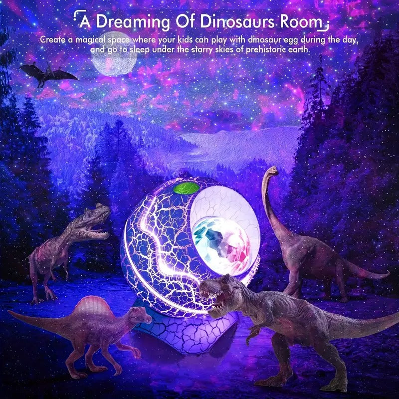 NNETM Dinosaur Egg Galaxy Star Projector Lamp