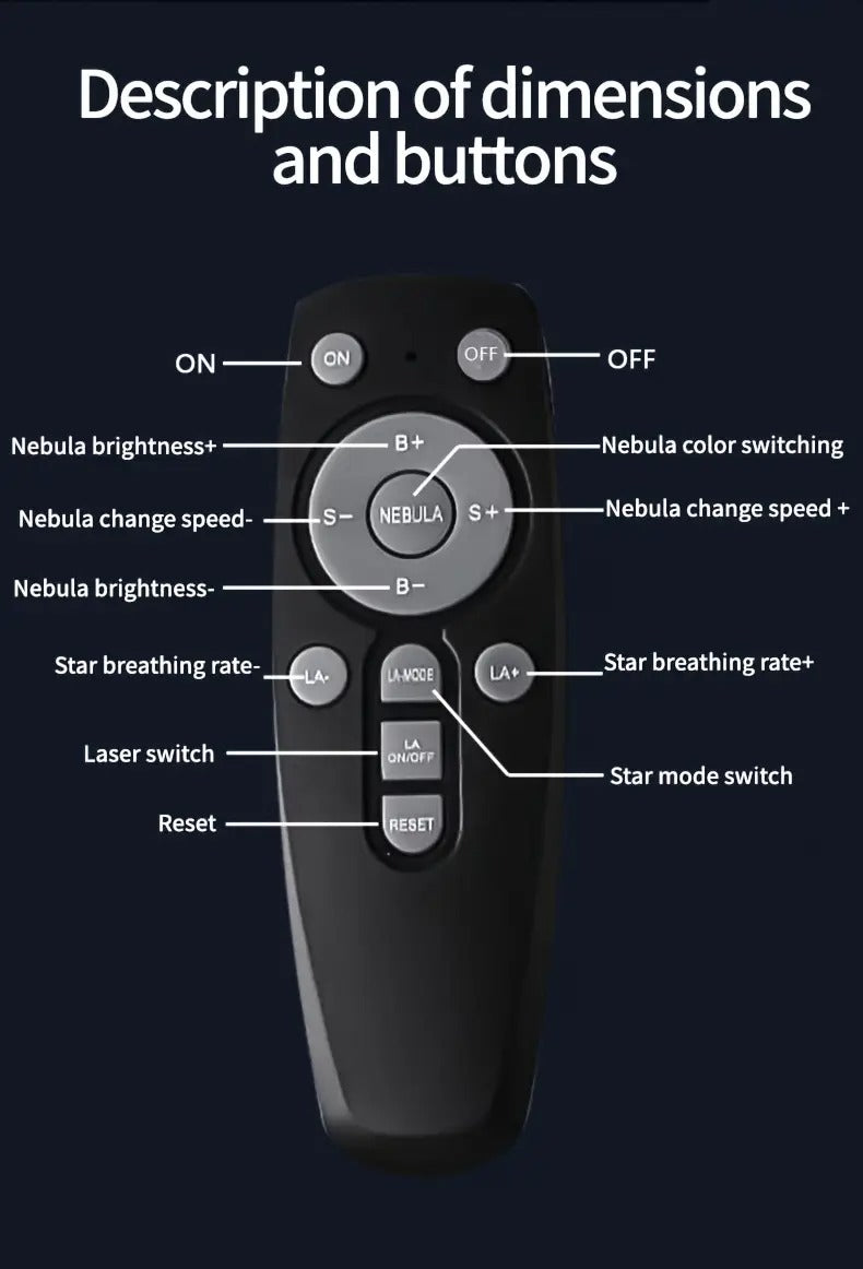 NNETM Astronaut Starry Sky Projector Galaxy LED Night Light